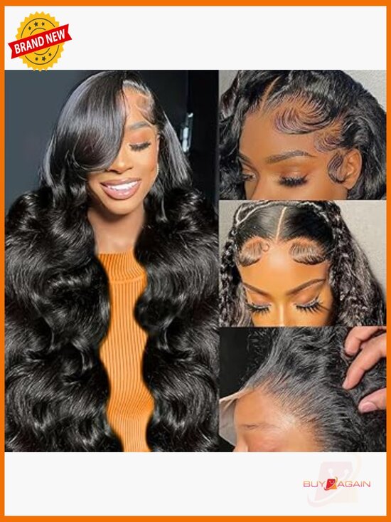 30 Inch Body Wave 200% Density 13x6 Lace Front Wig HD Lace Pre Plucked main image 6